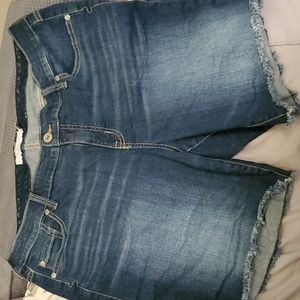 Torrid Bermuda shorts. Medium blue wash.